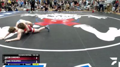 130-135 lbs Round 2 - Jacob Chromey, WA vs Ryder McGuffey, AK