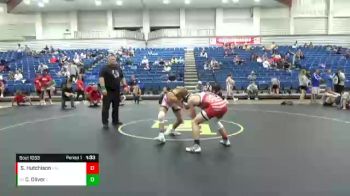 135 lbs Champ. Round 1 - Caleb Oliver, Rensselaer Central vs Sam Hutchison, Halls