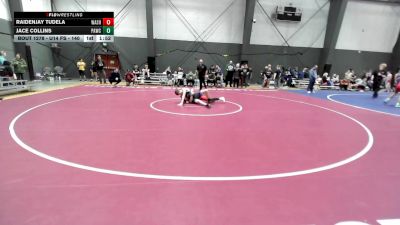 U14 FS - 140 lbs Cons. Semis - RaidenJay Tudela, Washington vs Jace Collins, Port Angeles Wrestling Club