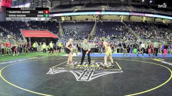 D1-120 lbs 5th Place Match - Steve Vaughn, Davison HS vs Valentino Adamo, Romeo HS
