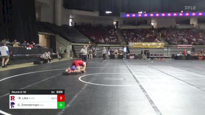 184 lbs Round Of 32 - Ben Liss, Rutgers WC vs Cameron Zimmerman, Kansas State