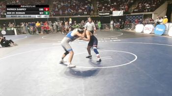 D 2 150 lbs Cons. Round 2 - Ben St. Romain, West Feliciana vs Patrick Sampey, Comeaux