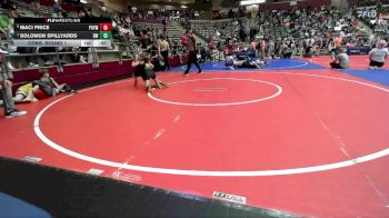 90 lbs Cons. Round 1 - Solomon Spillyards, Raptor Wrestling vs Maci Price, Prairie Grove Youth Wrestling