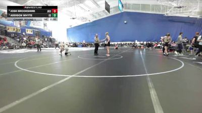 175 lbs Champ. Round 1 - Josh Brookshire, Junction City vs Addison Whyte, Olathe South
