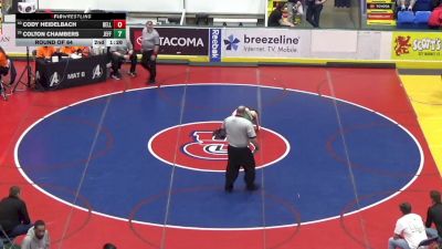 82 lbs Round Of 64 - Cody Heidelbach, Belle Vernon vs Colton Chambers, Jefferson Morgan