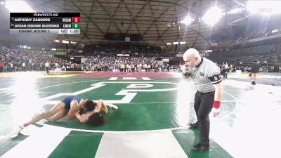 Boys 3A 144 lbs Champ. Round 3 - Anthony Zanders, Decatur vs Javian Jerome Blessing, Lincoln (Tacoma)