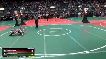 96 lbs Cons. Round 6 - Mason Bauer, ATJ1 vs Mason Hermes, EWC3