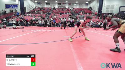 92 lbs Semifinal - Brendon Burns, Kansas Young Guns vs Tyree Cade Jr., Midwest City Bombers Youth Wrestling Club