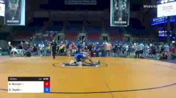 220 lbs Round Of 64 - Kalob Runyon, Iowa vs Gavin Tegels, Wisconsin