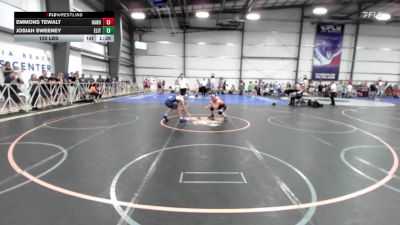 120 lbs Rr Rnd 1 - Emmons Tewalt, Hanover Hawkeye vs JOSIAH SWEENEY, Elite NJ Boys Black