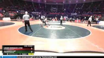 2A 120 lbs Cons. Round 1 - Javier Enriquez-Lynd, Bloomington (H.S.) vs Kameron Luif, Lombard (Montini)