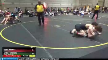 167 lbs Cons. Round 5 - Toby Abbott, Cowan Wc vs Aydin Wagner, Lanse Creuse Wc