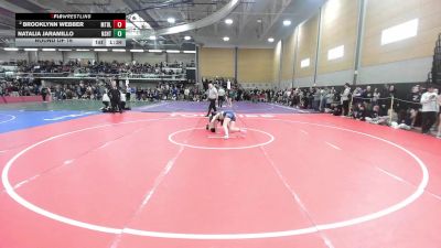 126 lbs Round Of 16 - Brooklynn Webber, Mt. Blue vs Natalia Jaramillo, Nashoba Tech