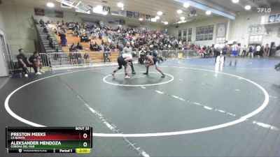 150 lbs Champ. Round 1 - Aleksander Mendoza, Corona Del Mar vs Preston Meeks, La Quinta