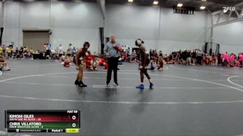 132 lbs Round 4 (8 Team) - Kimoni Giles, South Side WC Black vs Chris Villatoro, Prime Wrestling Silver