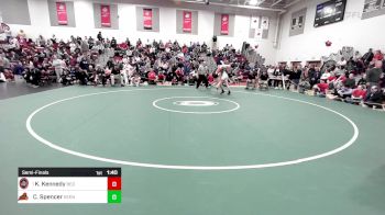 138 lbs Semifinal - Kiaben Kennedy, Bedford vs Carter Spencer, Keene