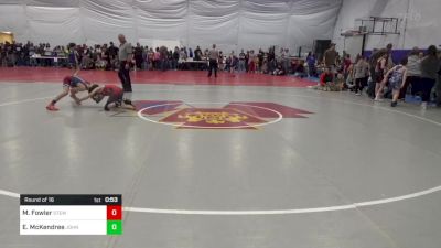 91 lbs Round Of 16 - Micjhael Fowler, Stewartstown vs Edward McKendree, Johnstown