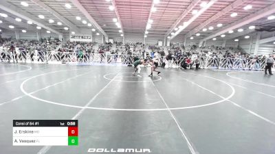 106 lbs Consi Of 64 #1 - John Erskine, MD vs Alex Vasquez, FL