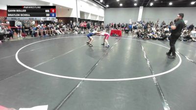 100 lbs Gavin Boller, Team Michigan - Blue vs Braylon Schell, South Dakota Blue