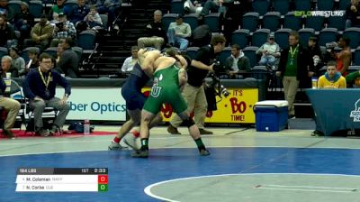 184 lbs Consi of 8 #2 - Michael Coleman, Navy vs Nick Corba, Cleveland State