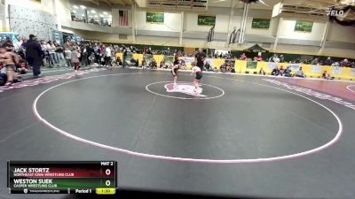 65 lbs Semifinal - Jack Stortz, Northeast Iowa Wrestling Club vs Weston Suek, Casper Wrestling Club