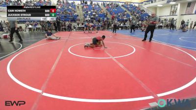 76 lbs 5th Place - Cain Howeth, Barnsdall Youth Wrestling vs Jaxxson Stroud, Barnsdall Youth Wrestling