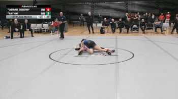 138 lbs 1st Place Match - Abigail DeBerry, Stafford vs Lily Oh, Riverside