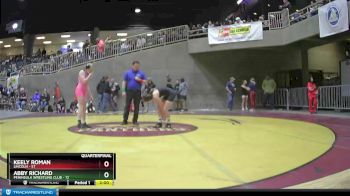 122 lbs Quarterfinal - Abby Richard, Peninsula Wrestling Club vs Keely Roman, Lincoln