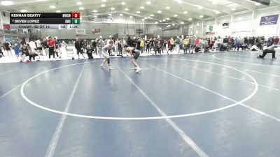 138 lbs Champ. Rd Of 16 - Kennan Beatty, MO West Championship Wrestling Club vs Deven Lopez, Duran Wrestling Club