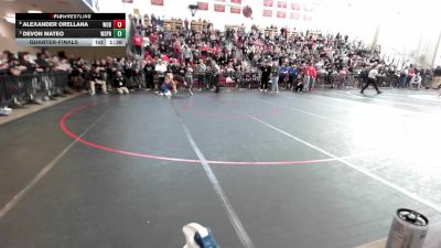 113 lbs Quarterfinal - Alexander Orellana, Woburn vs Devon Mateo, West Springfield