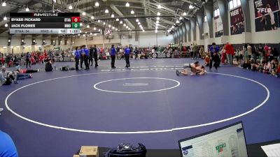 90 lbs Round 3 (6 Team) - Ryker Pickard, Best Trained X All American - Red vs Jack Flores, Mat Mayhem