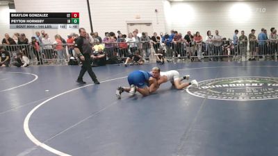 144 lbs Round Of 128 - Braylon Gonzalez, CT vs Peyton Hornsby, IN