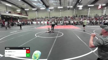 42 lbs Rr Rnd 3 - Mason Cantu, West Las Vegas Junior Wrestling vs Coleman Flake, High Elevation Wrestling Club