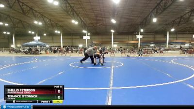 95 lbs 5th Place Match - Emillio Peterson, Madison Middle School vs Terance O`Connor, Salmon
