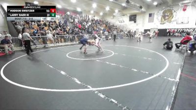 215 lbs 3rd Place Match - Larry Baer Iii, Quartz Hill vs Hudson Sweitzer, Trinity Classical Academy