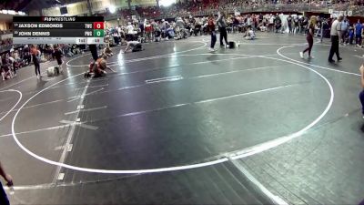 80 lbs Cons. Round 1 - John Dennis, Pioneer Wrestling Club vs Jaxson Edmonds, Trojan Wrestling Club