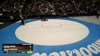 120 lbs Champ. Round 1 - Justin Parker, Box Elder vs Mesiah Montoya, Kearns