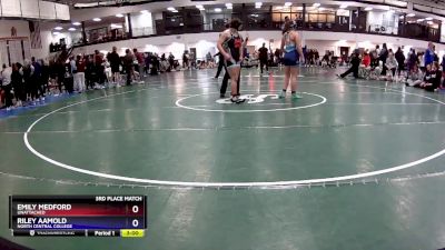 145A 3rd Place Match - Riley Aamold, North Central College vs Emily Medford, Unattached