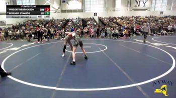 124 lbs Champ. Round 2 - Edward Stavros, Club Not Listed vs Vincent Henrickson, Central Valley Youth Wrestling
