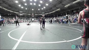 55 lbs Consi Of 32 #2 - Keon Nicholson, Del City Little League Wrestling vs Messiah Gonzalez, Shelton Wrestling Academy