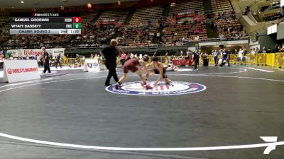 Junior Boys - 150 lbs Cons. Round 3 - Riley Arias, Calaveras Wrestling vs Izaiah Ramos, Selma High School Wrestling