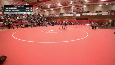 157 lbs Quarterfinal - Ian Anderson, Moses Lake vs Nacho Arellano, Lake Stevens