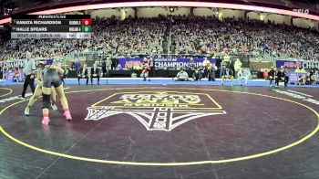 Girls-190 lbs 1st Place Match - Kanata Richardson, Bloomfield Hills Hs Girls vs Halle Spears, Midland Hs Girls