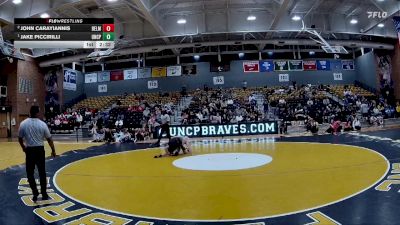 149 lbs 1st Place Match - Jake Piccirilli, UNC Pembroke vs John Carayiannis, Belmont Abbey