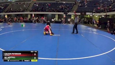 115 lbs Round 5 - Bo Westall, Pinnacle vs Colton Peterson, MN Elite