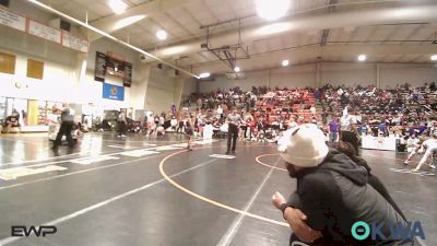 92 lbs Semifinal - Hayes Daniel, Honey Badgers Wrestling Club vs Kirk Walker, Tulsa Blue T Panthers
