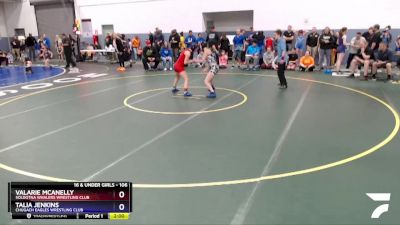 106 lbs Round 1 - Valarie McAnelly, Soldotna Whalers Wrestling Club vs Talia Jenkins, Chugach Eagles Wrestling Club