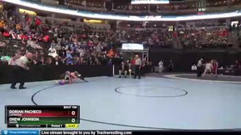 182 lbs Quarterfinal - Dorian Pacheco, Lutheran vs Drew Johnson, Salida