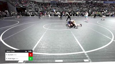 150 lbs Semifinal - Forrest DuVall, Apache Wrestling vs Daniel Aldridge, Saints Wrestling Club