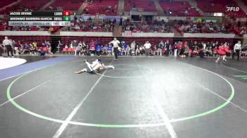 120 lbs Round 4 - Placement (4 Team) - Jacob Irvine, Leander vs Jeronimo Barrera-Garcia, Comal Smithson Valley